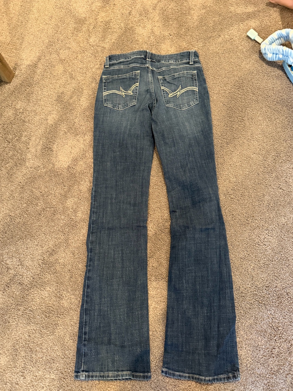 Wrangler Women's Dark Blue Bootcut Jeans - Picture 2 of 3